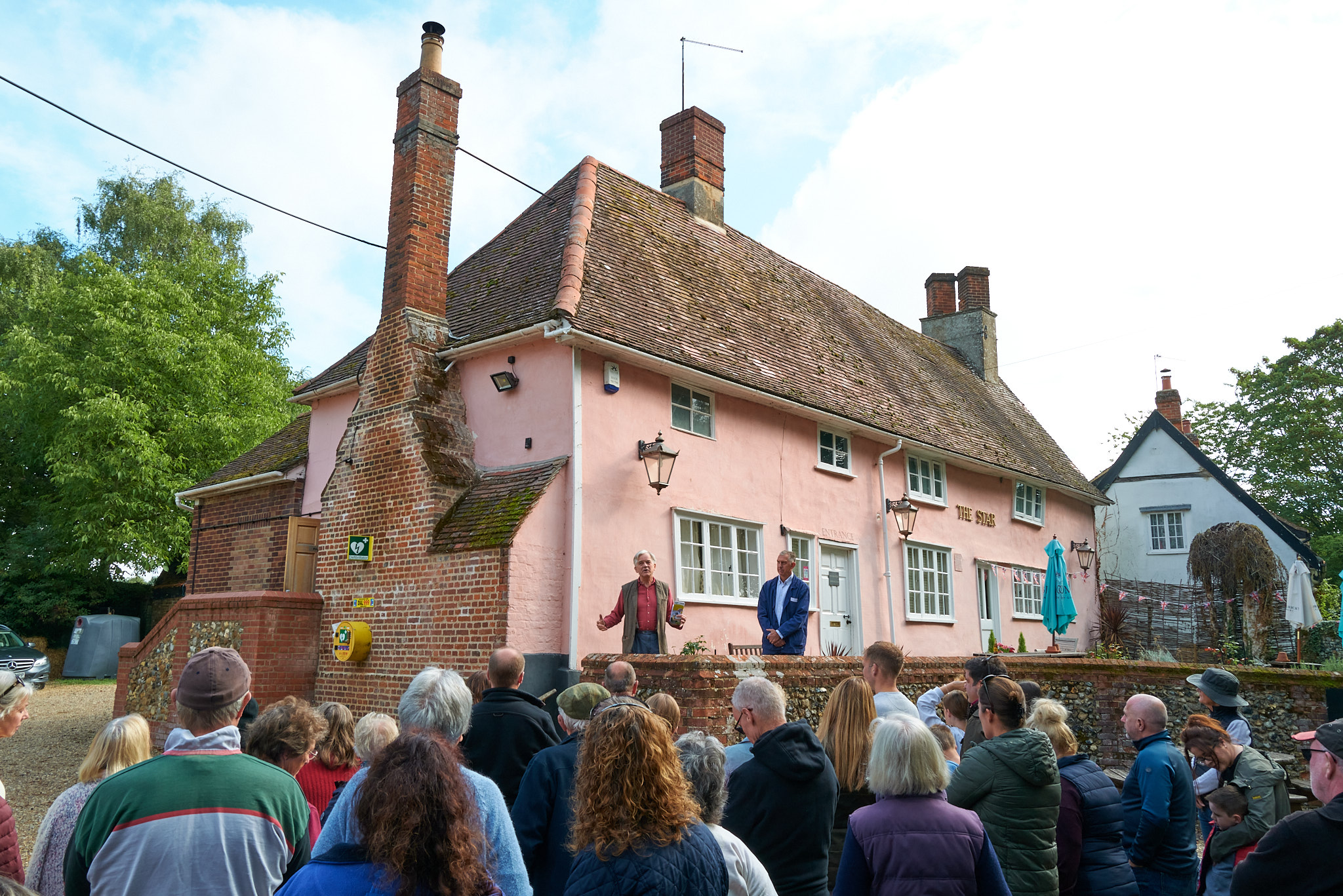 Lidgate celebrates the opening of the Castle and Dam Walk