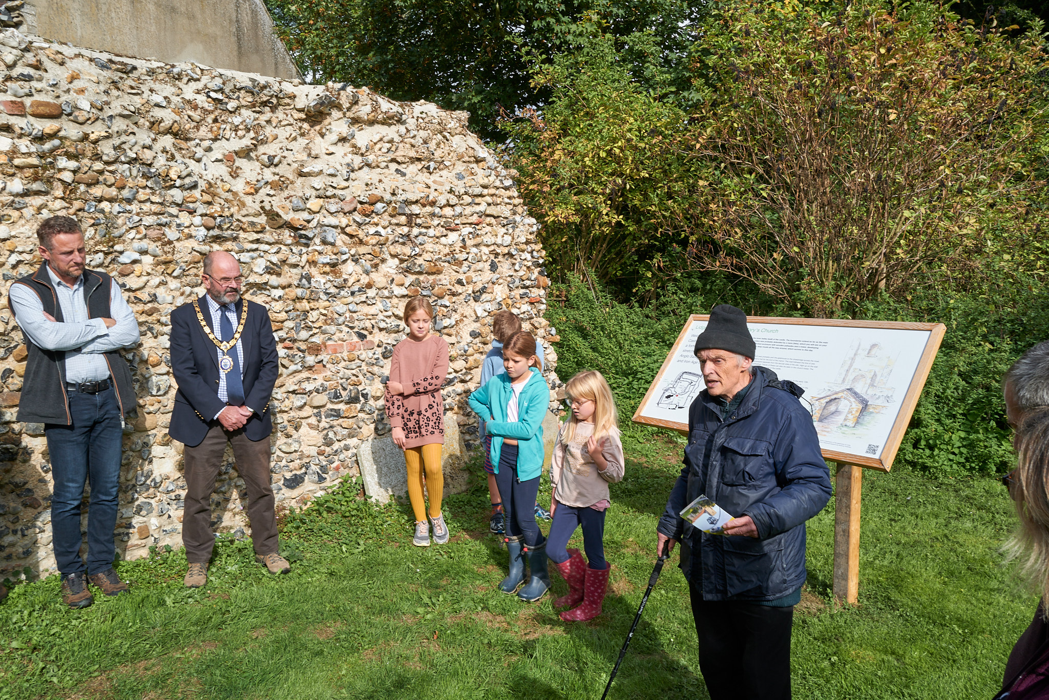 Lidgate celebrates the opening of the Castle and Dam Walk