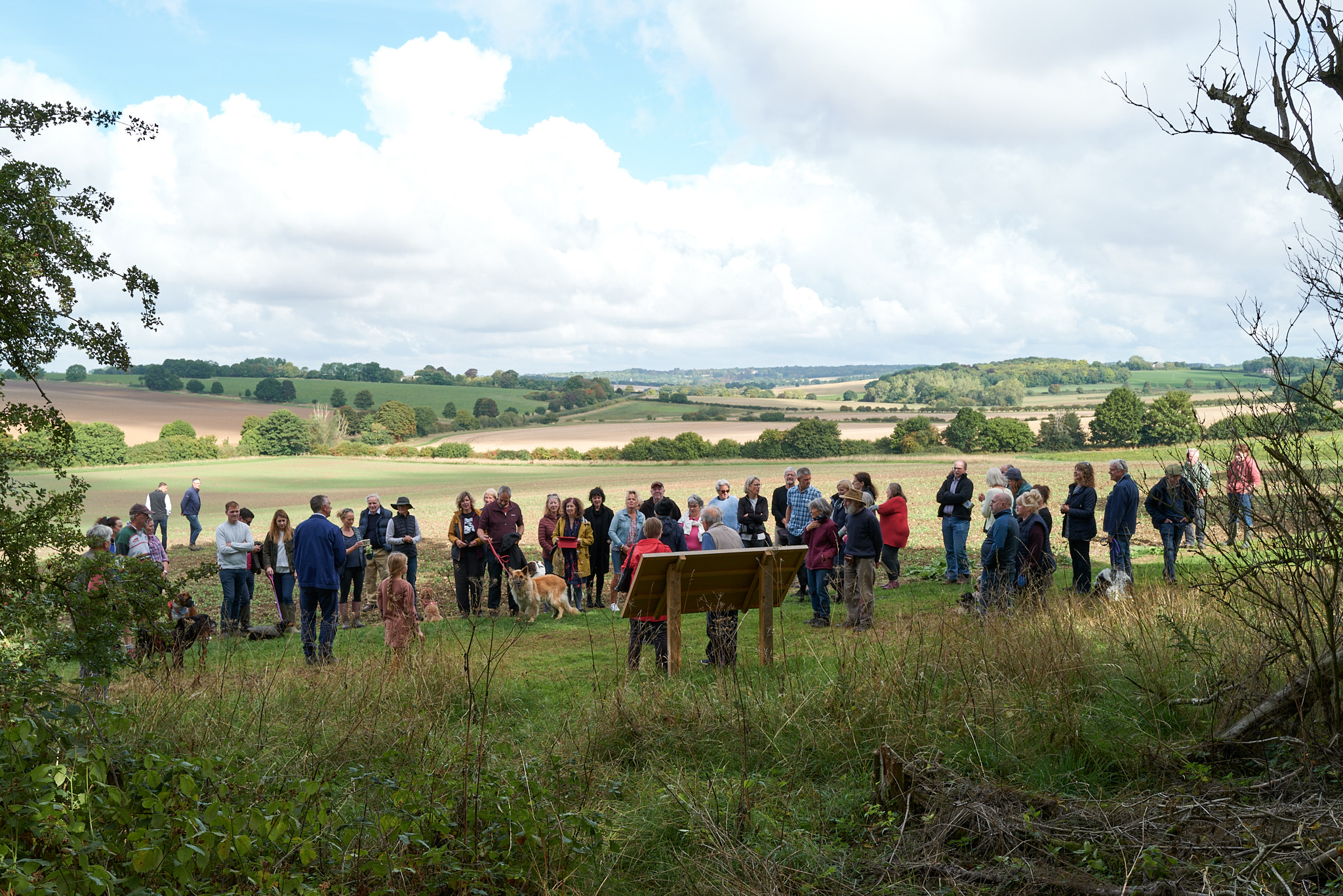 Lidgate celebrates the opening of the Castle and Dam Walk