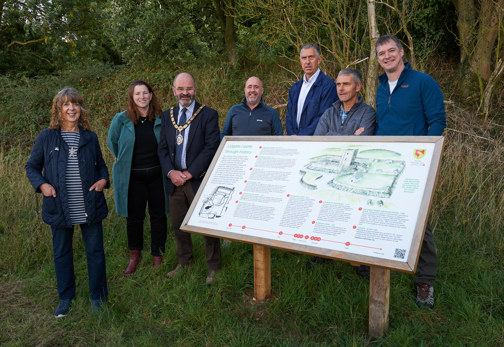 Lidgate celebrates the opening of the Castle and Dam Walk